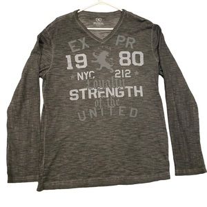 Express 1980 V-Neck Long Sleeve